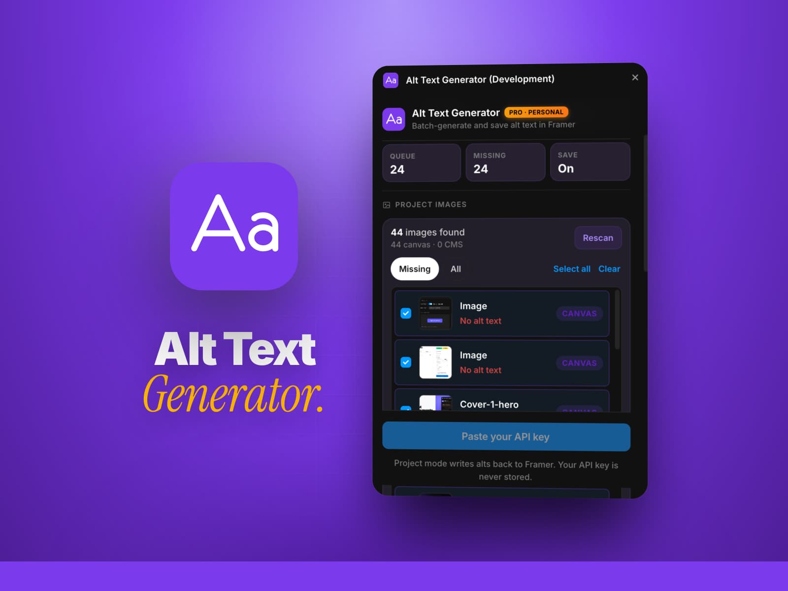 AltSmith — Batch alt text. SEO-ready ⚡