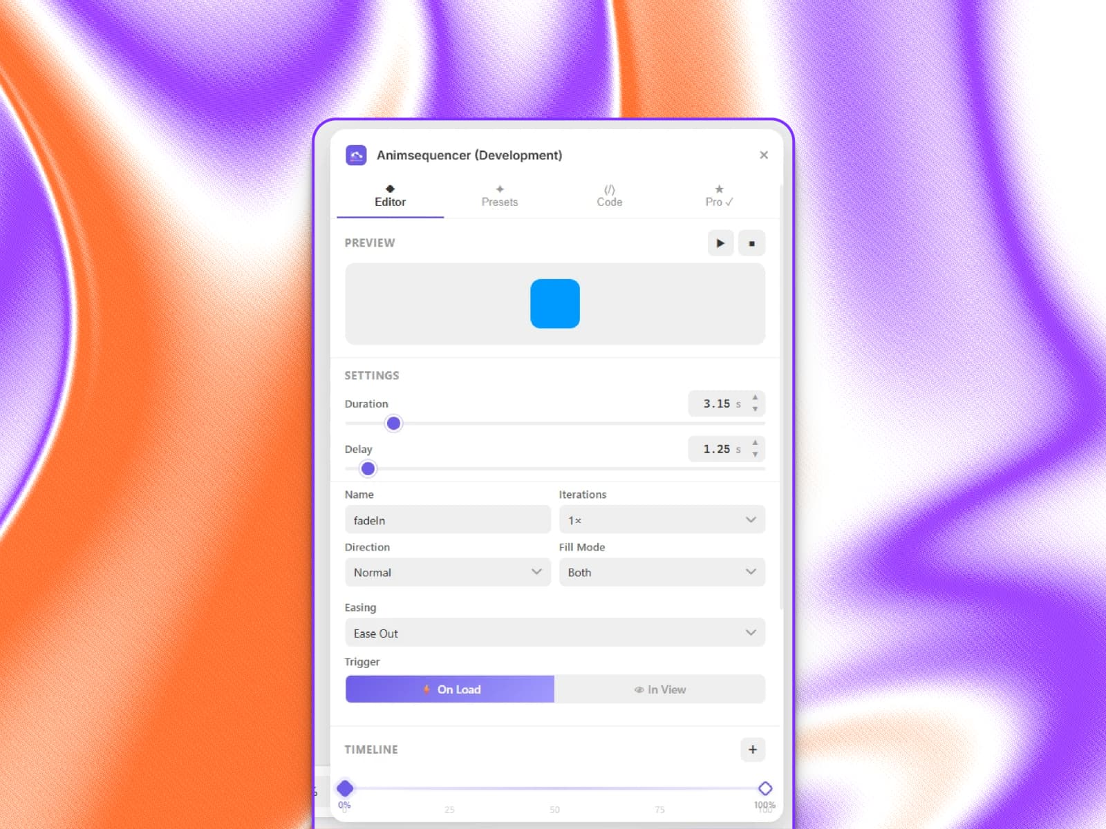 Animsequencer — CSS Keyframe Animations