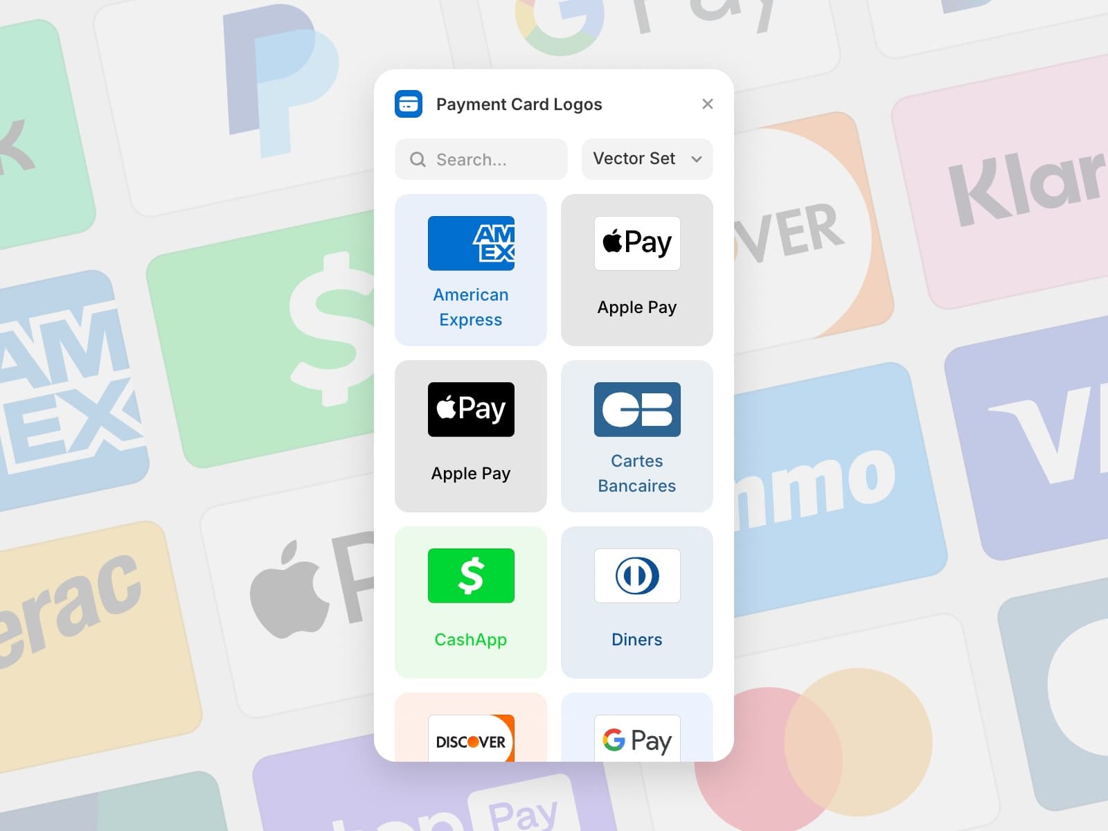 Payment Card Logos — All payment cards in one place