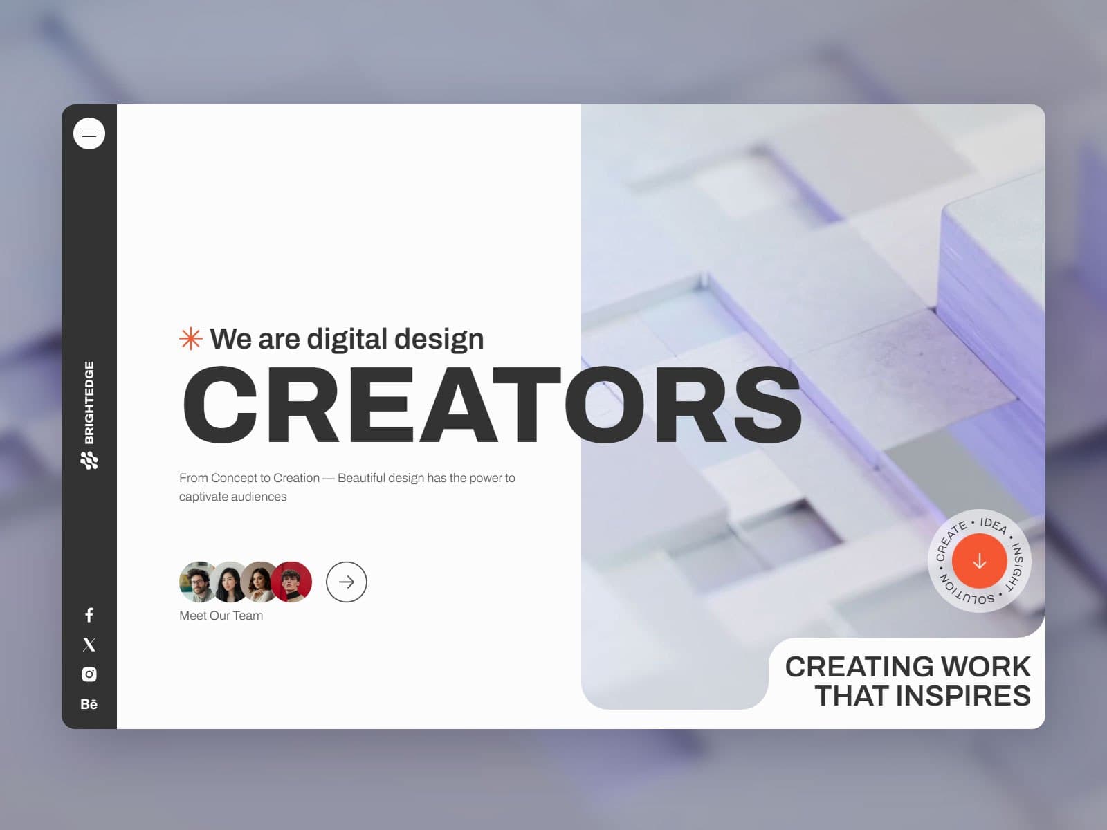 BrightEdge — Clean design, flexible layout