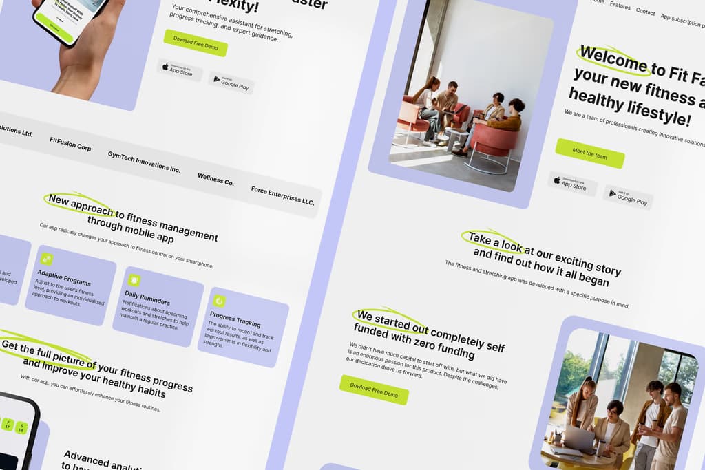 Flexity Fitness Mobile App - Framer Template - Image 1