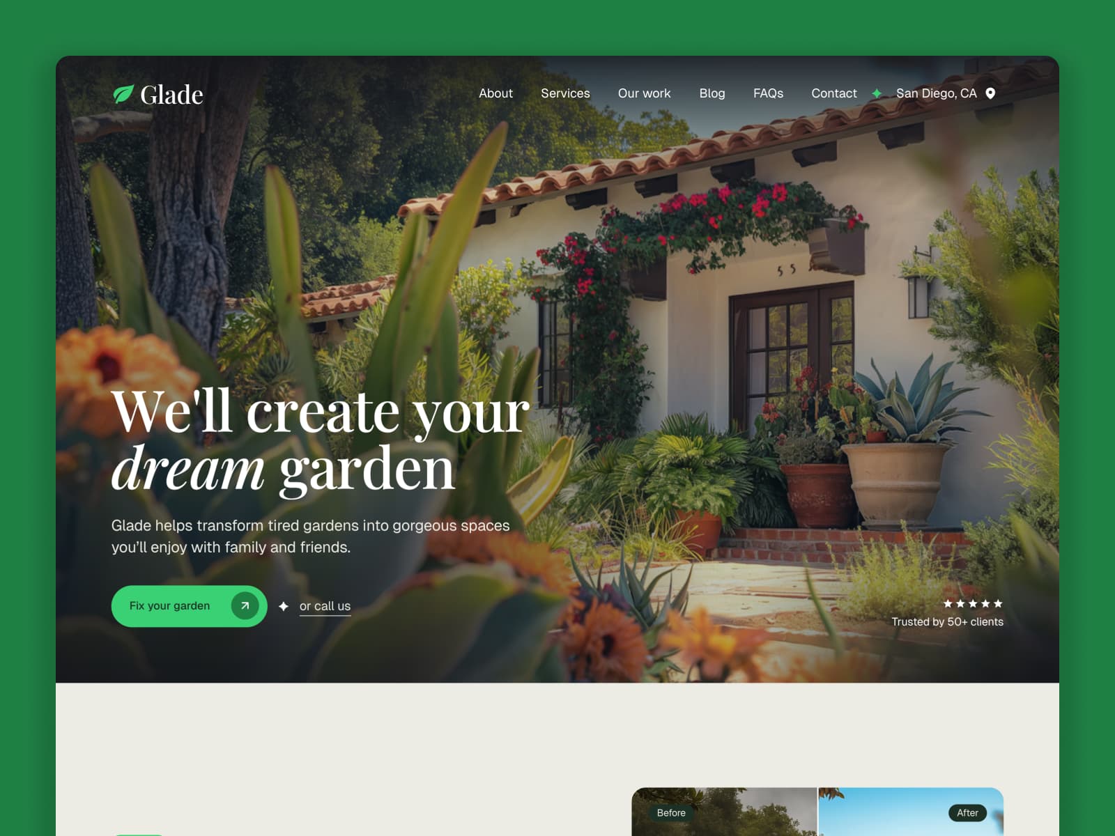 Glade — Landscaping & Gardening Template