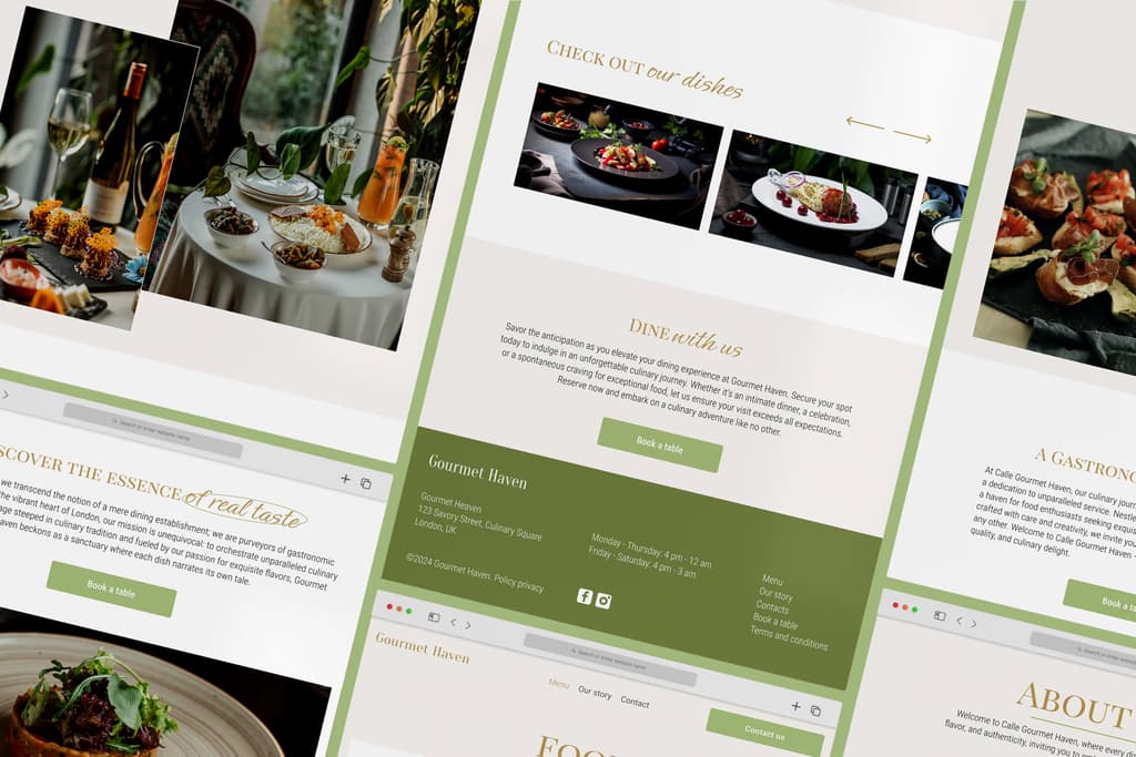 Gourmet Haven - Restaurant Framer Template - Image 1