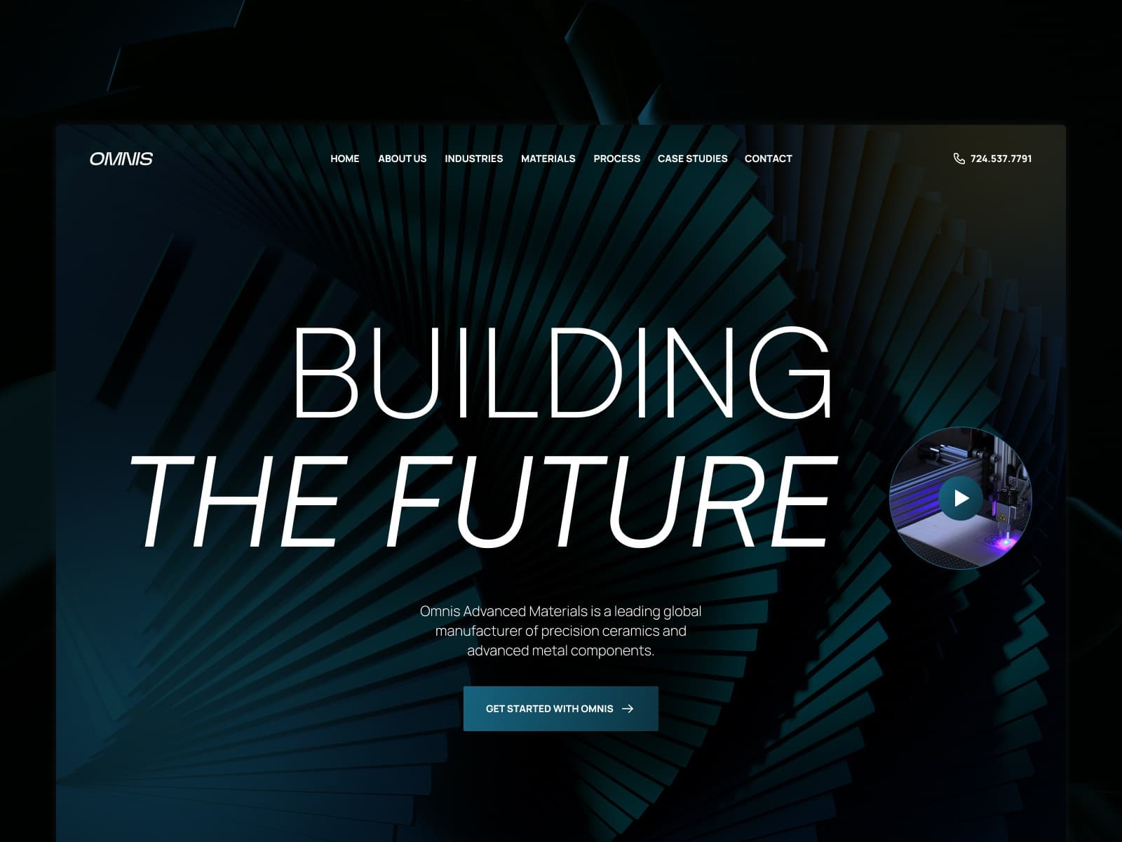 Omnis — Modern Industrial Company Template